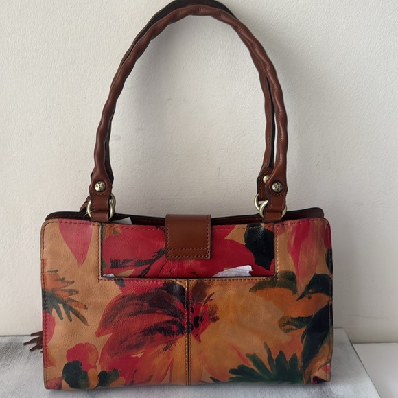 Patricia Nash Violina Floral Leather Handbag 15th Anniversary Tag Tassel Spring - Picture 8 of 10